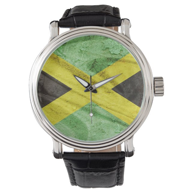 Jamaica flagga armbandsur (Framsida)