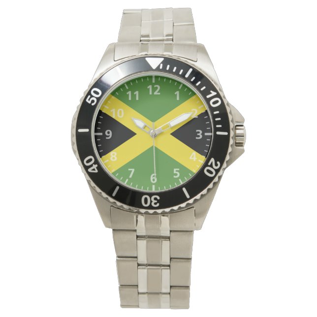 Jamaica Flagga Armbandsur (Framsida)