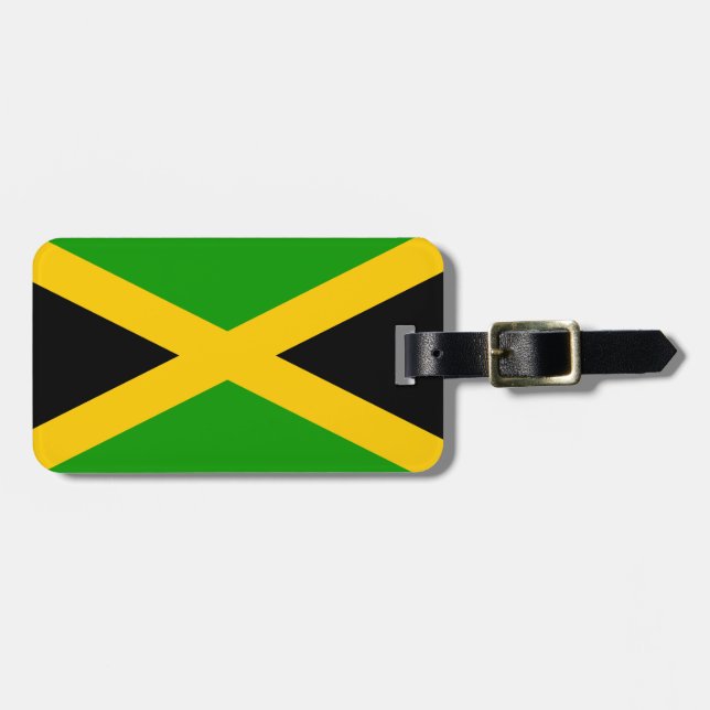 Jamaica flagga bagagebricka (Horisontell Framsida)