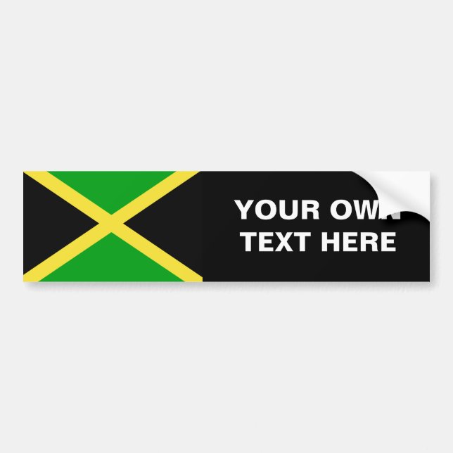 Jamaica flagga bildekal (Framsidan)
