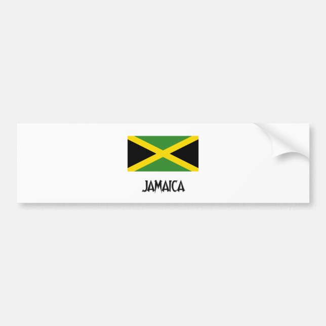 Jamaica flagga bildekal (Framsidan)