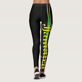 JAMAICA FLAGGA BLACK LEGGINGINGS HAVIC ACD LEGGINGS