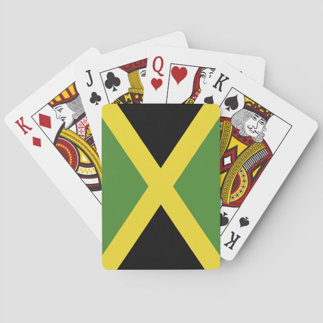 Jamaica flagga casinokort (Baksidan)