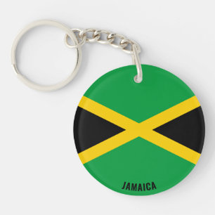 Jamaica Flagga Charming Patriotic Keychain