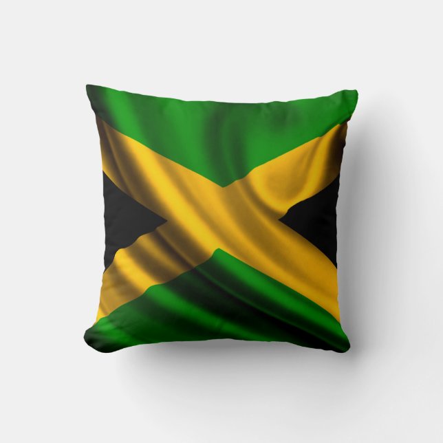 Jamaica Flagga Dekorativ kudde (Framsida)