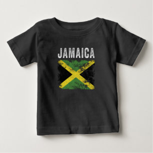 Jamaica Flagga Distress - Jamaican Flagga T Shirt