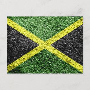 Jamaica Flagga Distress Vykort