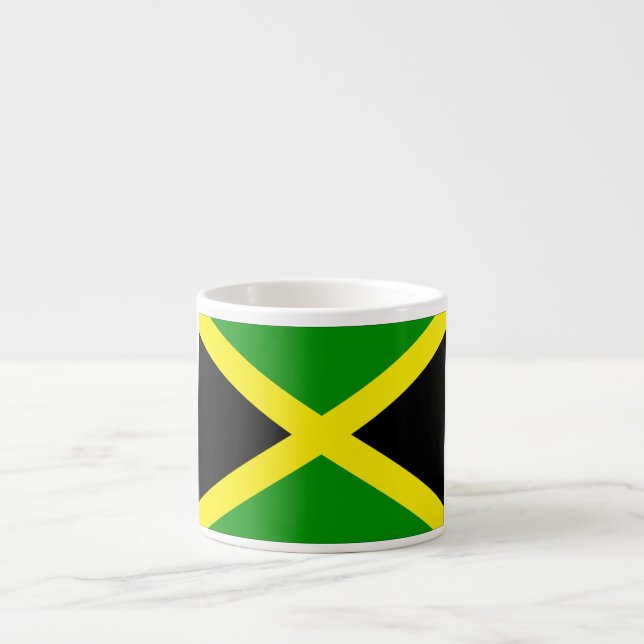 Jamaica flagga espressomugg (Framsidan)
