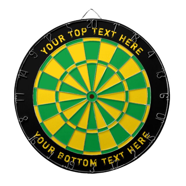 Jamaica Flagga Färg Dartboard med Anpassningsbar T Darttavla (Framsidan)