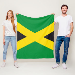 Jamaica flagga fleecefilt
