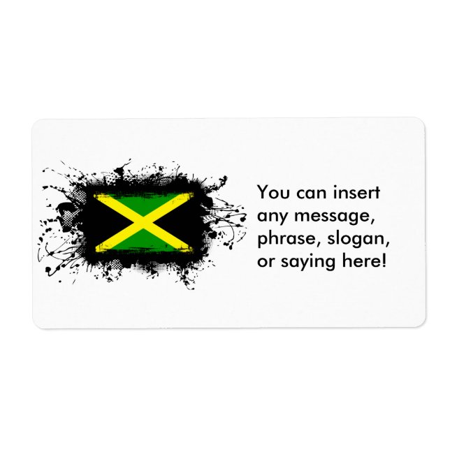 Jamaica Flagga Fraktsedel (Framsidan)