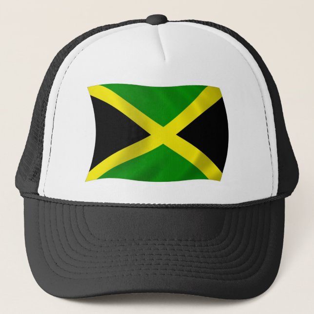 Jamaica Flagga Hat Keps (Framsida)