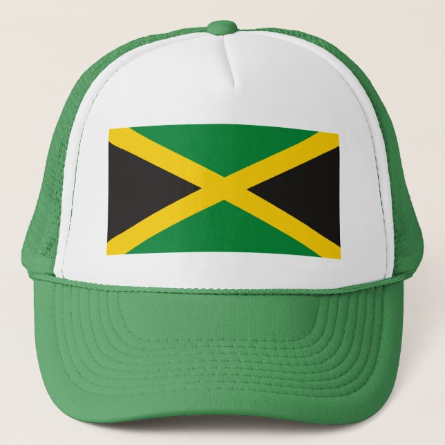 Jamaica Flagga Hat Keps (Framsida)