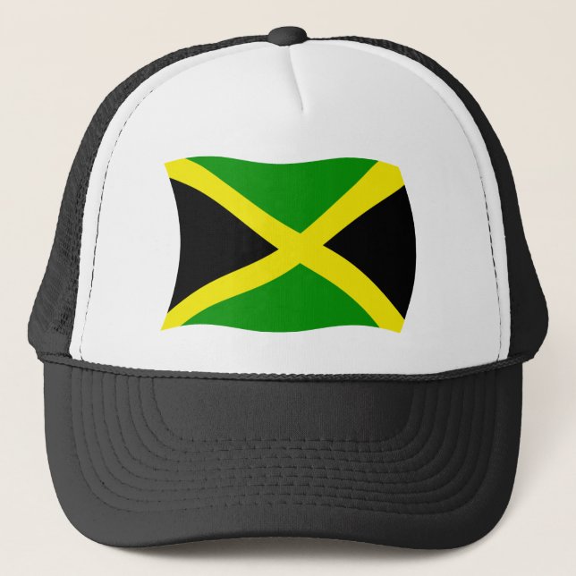 Jamaica Flagga Hat Truckerkeps (Framsida)