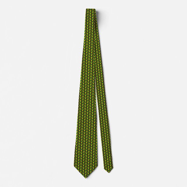 Jamaica Flagga Hearts Tie Slips (Framsida)