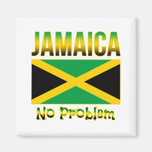 Jamaica flagga inget problem magnet