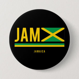 Jamaica Flagga ISO-kod Alpha 3 Design Knapp