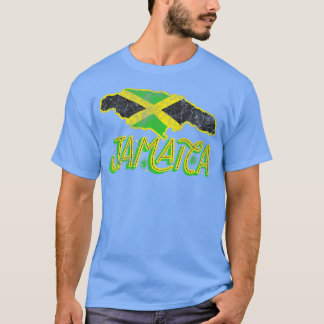 jamaica flagga Jamaican Karta jamaican flagga Jama T Shirt