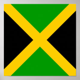 Jamaica Flagga Jamaican Land Home Ethnicity Poster