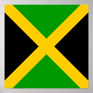 Jamaica Flagga Jamaican Land Home Ethnicity Poster