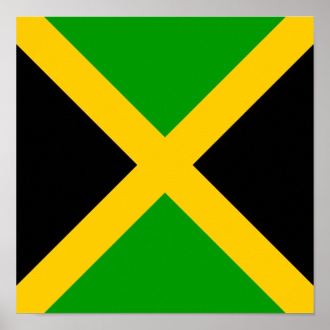 Jamaica Flagga Jamaican Land Home Ethnicity Poster (Framsidan)