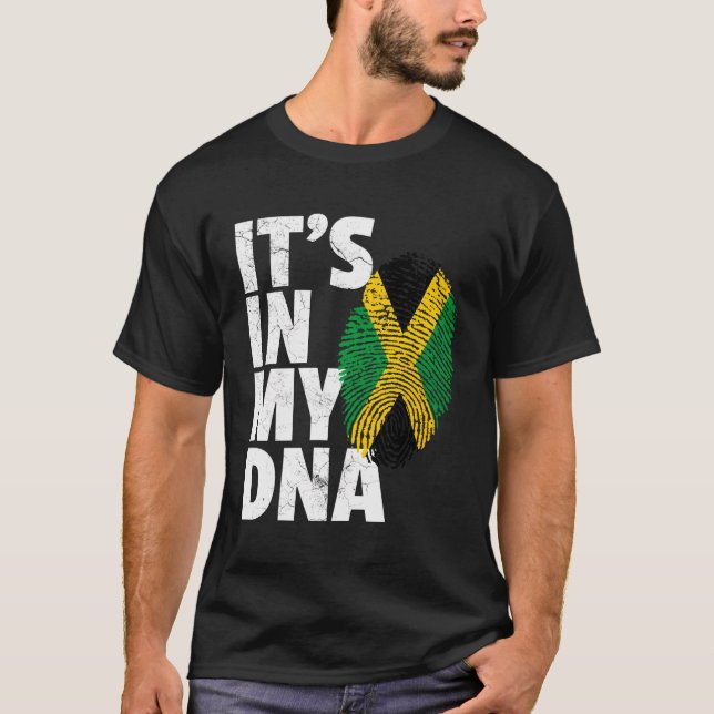 Jamaica Flagga Jamaican Pride Dna Manar Women Isla T Shirt (Framsida)