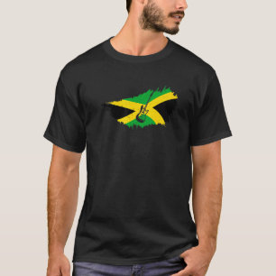 Jamaica Flagga Jamaican Pride Reggae Music Vintage T Shirt
