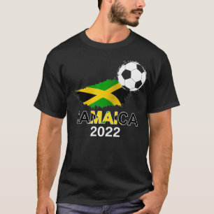 Jamaica Flagga Jersey Supporter Jamaican Ocer Team T Shirt