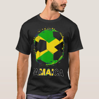 Jamaica Flagga Jersey Supporter Jamaican Ocer Team T Shirt