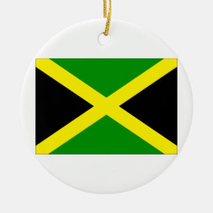 Jamaica flagga julgransprydnad keramik