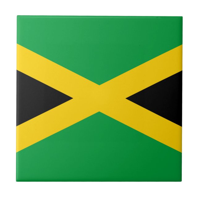 Jamaica Flagga Kakelplatta (Framsidan)