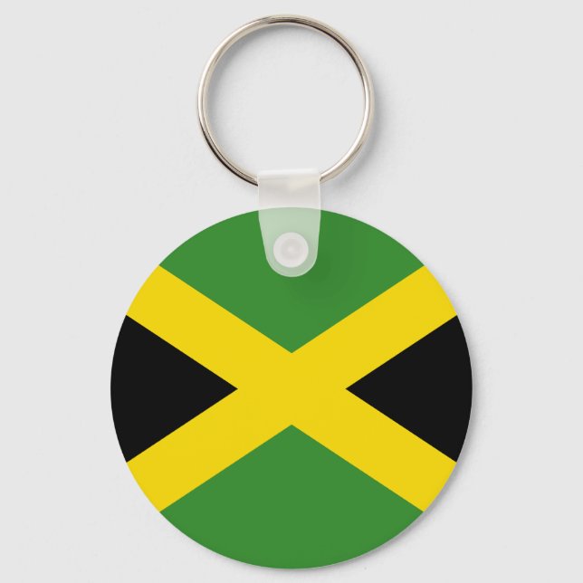 Jamaica Flagga Keychain Nyckelring (Framsida)