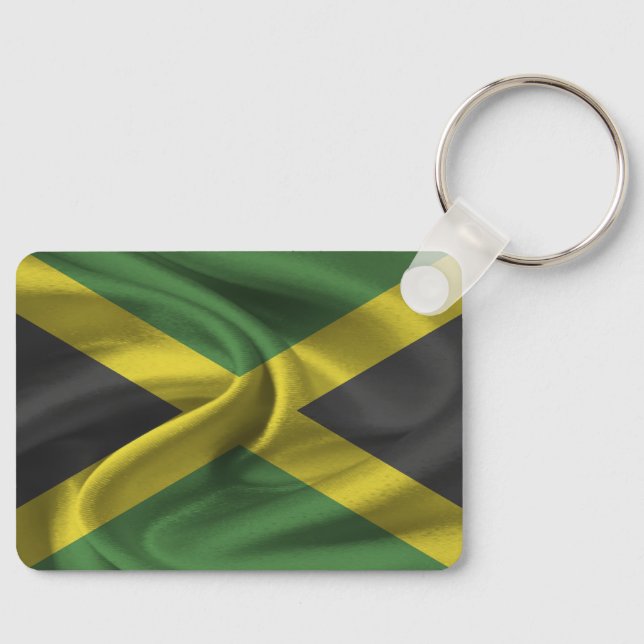 Jamaica Flagga Keychain Nyckelring (Framsida)