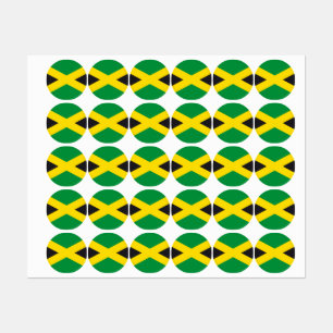 Jamaica flagga klistermärke