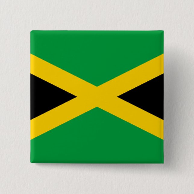 Jamaica Flagga Knapp (Framsida)