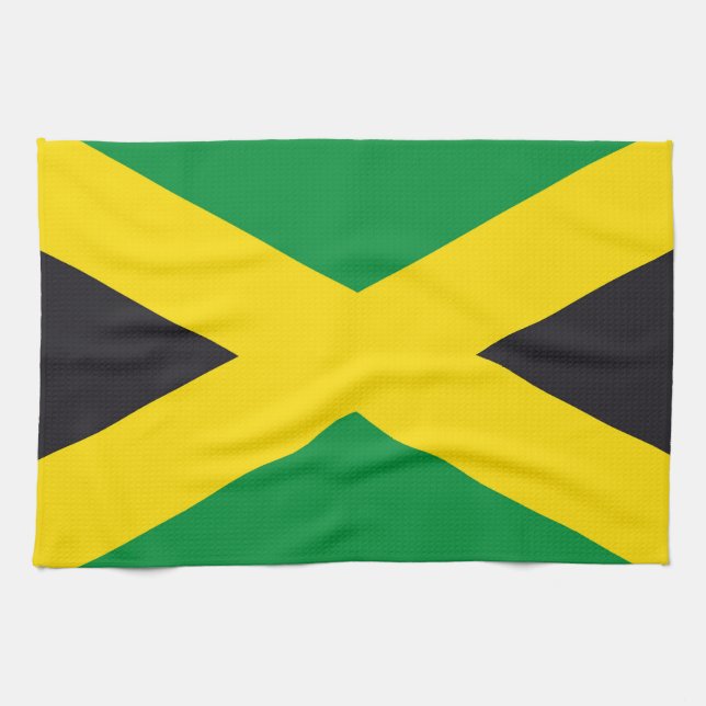 Jamaica flagga kökshandduk (Horisontell)