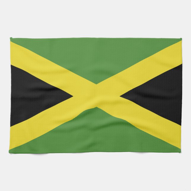 Jamaica Flagga Kökshandduk (Horisontell)