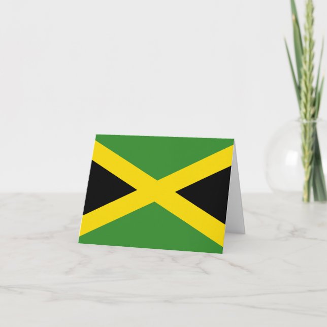 Jamaica flagga kort (Framsida)