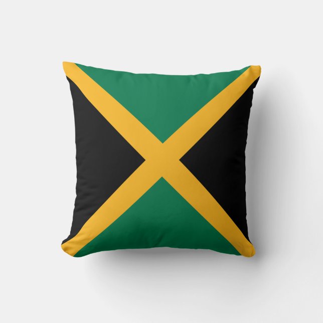 Jamaica Flagga Kudde (Framsida)