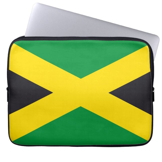 Jamaica flagga laptop fodral (Framsidan)