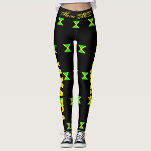 JAMAICA FLAGGA LEGGINGS BLACK HAVIC ACD