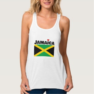 Jamaica Flagga Linne Med Racerback