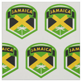 Jamaica Flagga Logotyp Stil Tyg