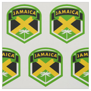 Jamaica Flagga Logotyp Stil Tyg