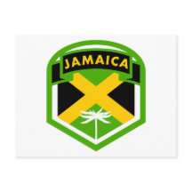Jamaica Flagga Logotyp Stil