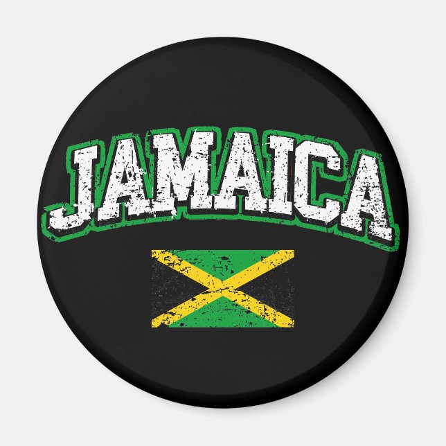 Jamaica Flagga Magnet (Framsidan)
