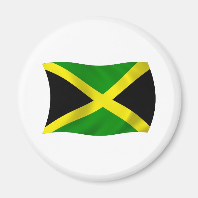 Jamaica Flagga Magnet (Framsidan)