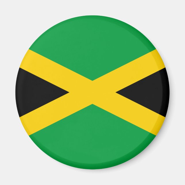 Jamaica Flagga Magnet (Framsidan)