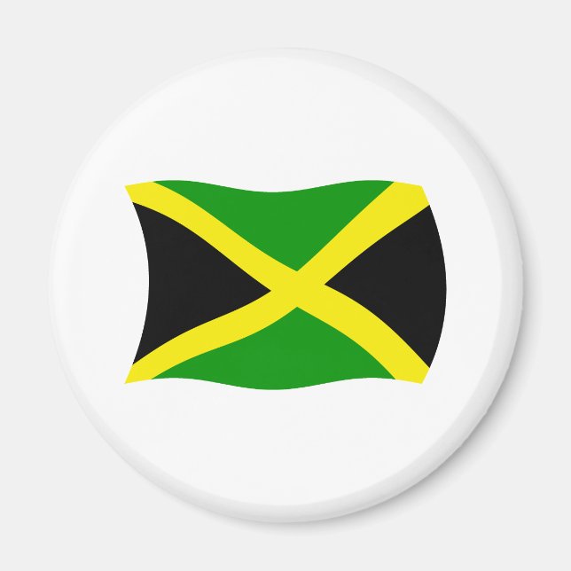 Jamaica Flagga Magnet (Framsidan)