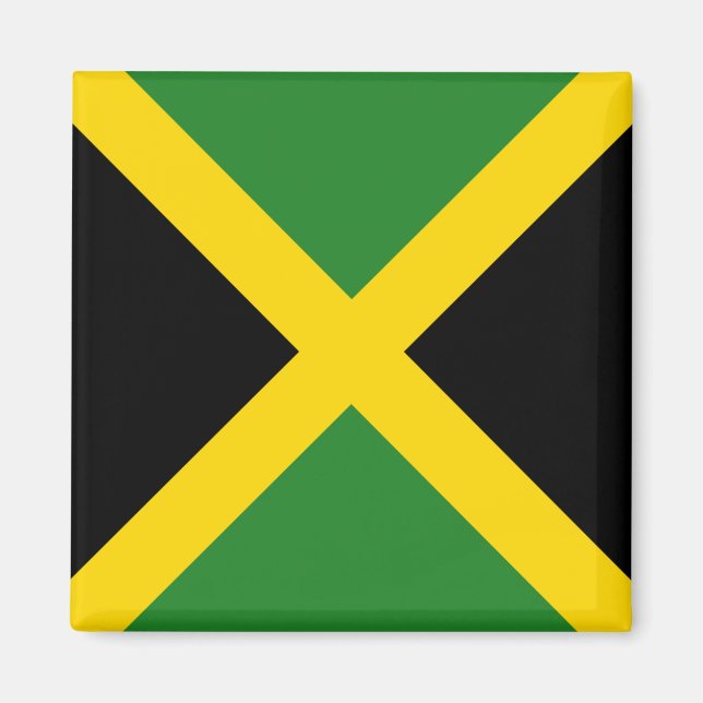 Jamaica Flagga Magnet (Framsidan)